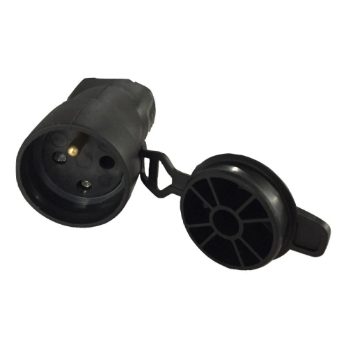 Legrand spojka/zásuvka 16A/250V gumová s víčkem IP44 50447 (obrázek 3)