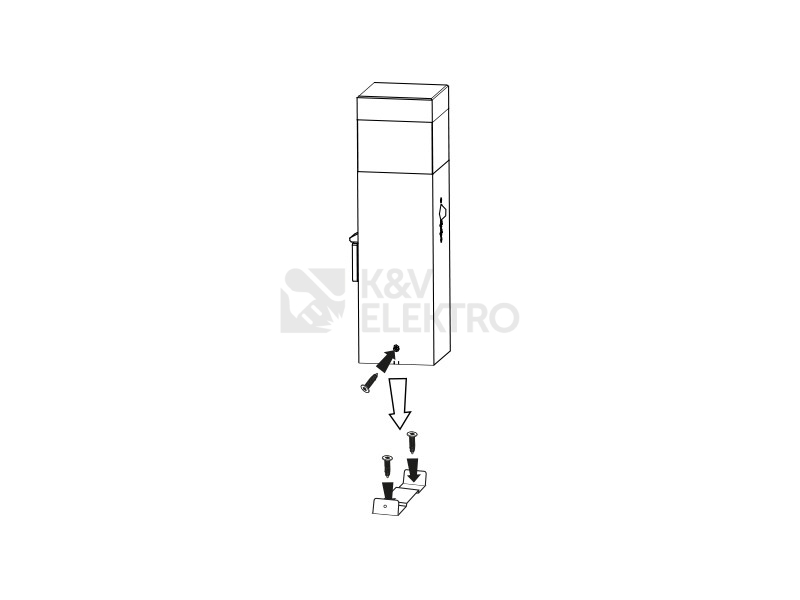 Obrázek produktu Zahradní svítidlo Panlux GARD VOS-E14 výška 76cm s pohybovým čidlem 2