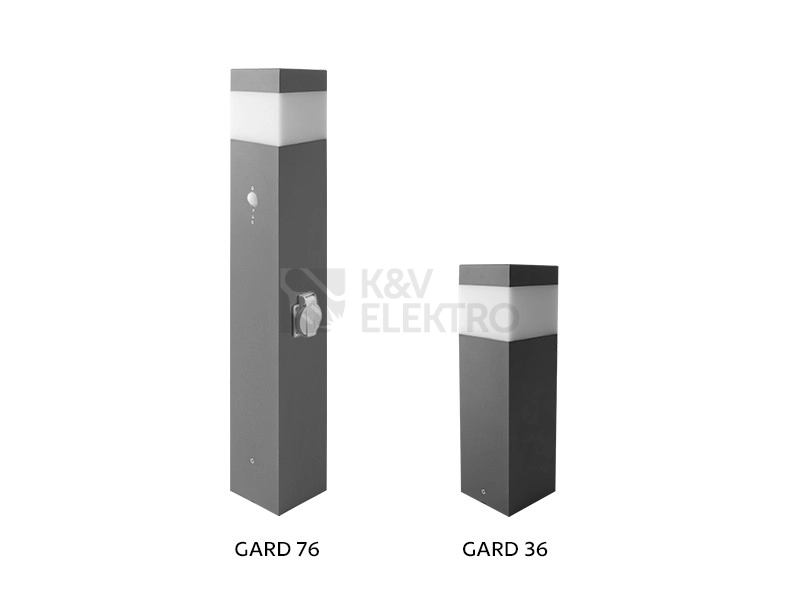 Obrázek produktu Zahradní svítidlo Panlux GARD VOZ-E14 výška 76cm se zásuvkou 5