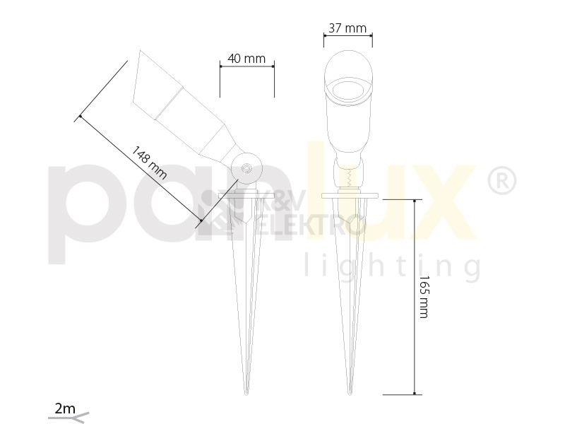Obrázek produktu Zahradní svítidlo OKO P studená bílá Panlux OKP-1LED/S 6