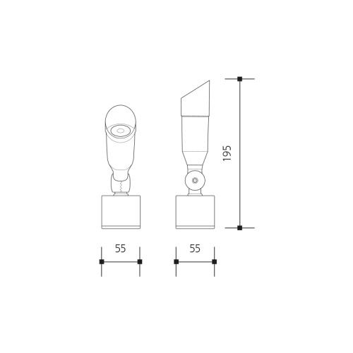 Zahradní LED svítidlo Panlux OKN-1LED/S 1W IP54 studená bílá 6000K (obrázek 3)