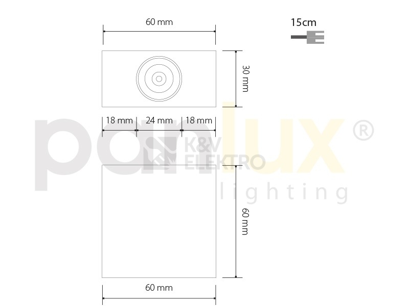 Obrázek produktu  Dekorativní svítidlo LED Panlux VARIO V1/NBS 3W 700mA stříbrná 1