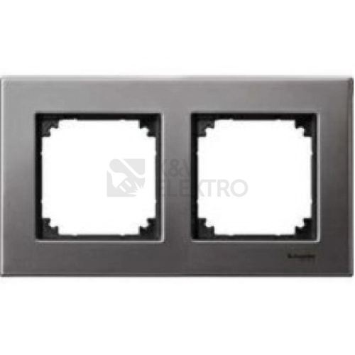 Schneider Electric Merten M-Elegance dvojrámeček Rhodium šedá MTN403214