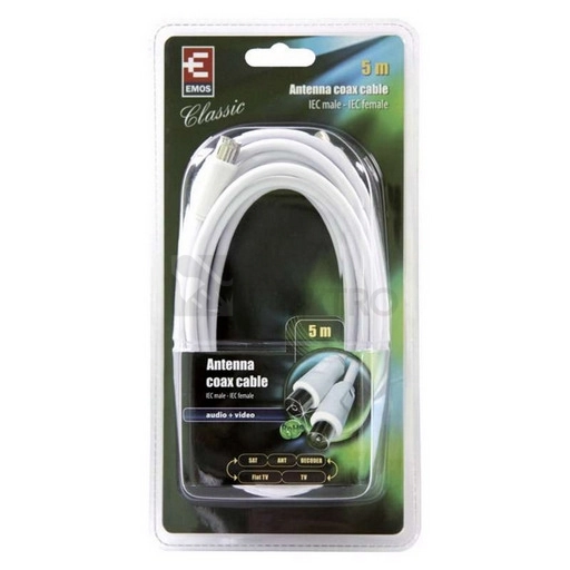 Obrázek produktu Anténní koaxiální kabel EMOS SB3005 5m rovné koncovky 2
