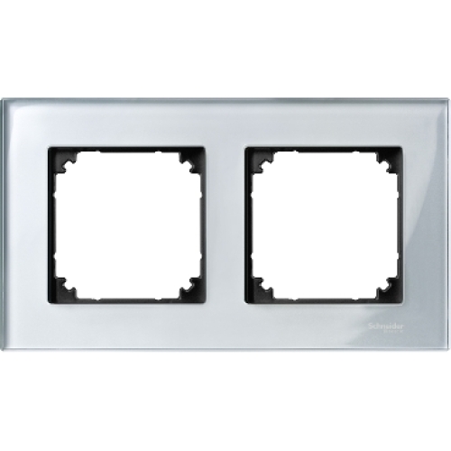 Schneider Electric Merten M-Elegance dvojrámeček Diamond Silver MTN4020-3260