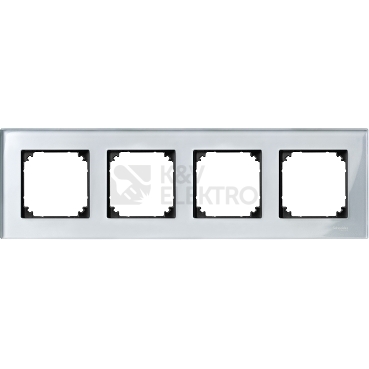 Obrázek produktu Schneider Merten M-Elegance čtyřrámeček Diamond Silver MTN4040-3260 0