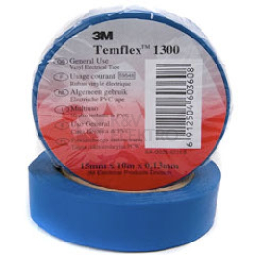 Izolační páska 3M TEMFLEX 1300 15mm x 10m modrá