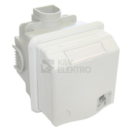 Zásuvka pod omítku designová PCE 883-6V 16A /3P 230V bílá IP44