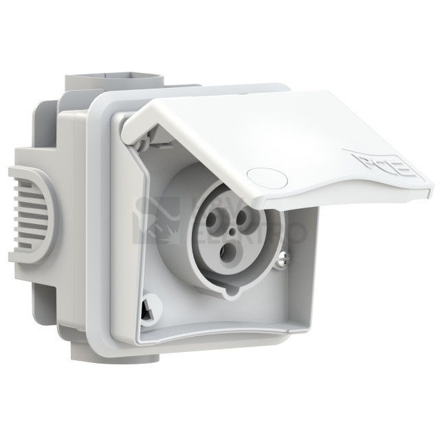 Obrázek produktu Zásuvka pod omítku designová PCE 883-6V 16A /3P 230V bílá IP44 2