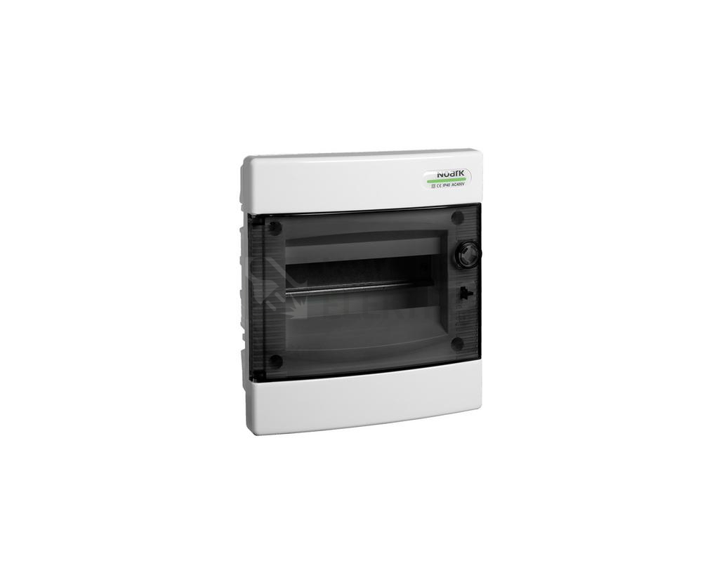 Obrázek produktu Rozvodnice pod omítku NOARK PNF 8T průhledné dveře 101511 0