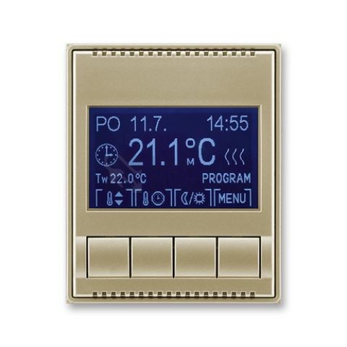 ABB Time, Time Arbo termostat pokojový šampaňská 3292E-A10301 33 programovatelný