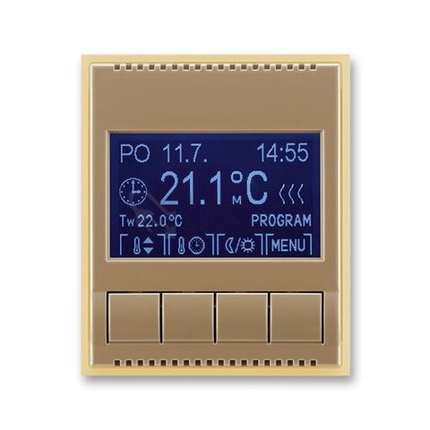 Obrázek produktu ABB Element termostat pokojový kávová/ledová opálová 3292E-A10301 25 programovatelný 0