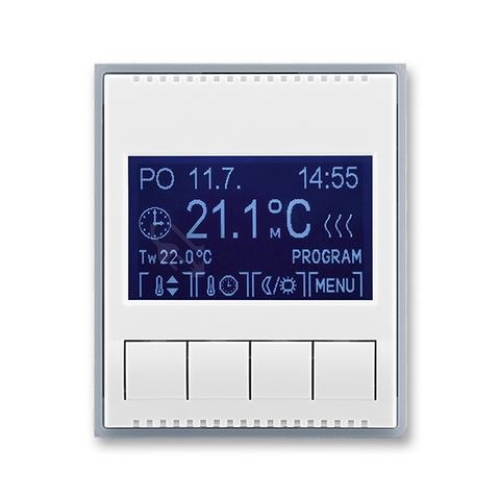 ABB Element termostat pokojový bílá/ledová šedá 3292E-A10301 04 programovatelný