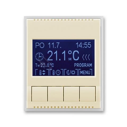 ABB Element termostat pokojový slonová kost/ledová bílá 3292E-A10301 21 programovatelný