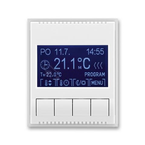 ABB Element,Time termostat pokojový bílá/ledová bílá 3292E-A10301 01 programovatelný