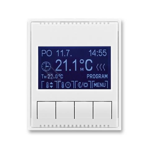 ABB Element,Time termostat pokojový bílá/bílá 3292E-A10301 03 programovatelný