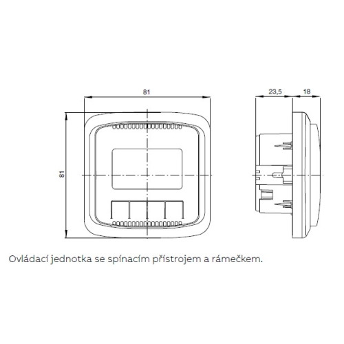 ABB Tango termostat pokojový šedá 3292A-A10301 S programovatelný