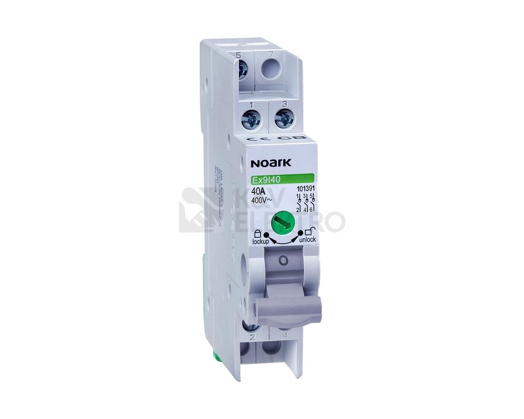 Obrázek produktu Instalační vypínač NOARK Ex9I40 3P 40A 1M 101392 0