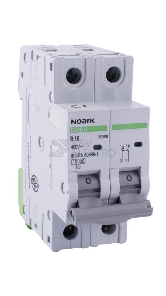 Obrázek produktu Jistič modulový 10kA NOARK Ex9BH 2P B16 0