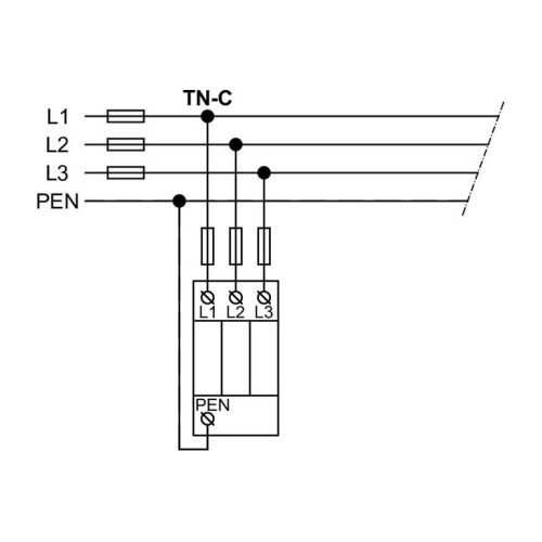 Svodič přepětí SPD typ 2 PIIIM-275/3+0 Vseries
