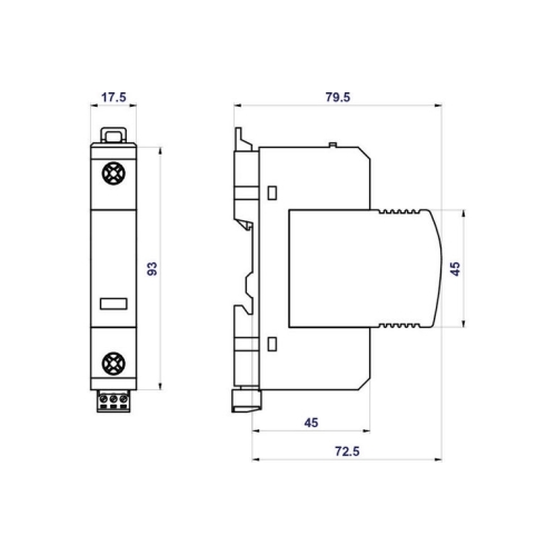Svodič přepětí SPD typ 2 PIIIM-275 DS Vseries