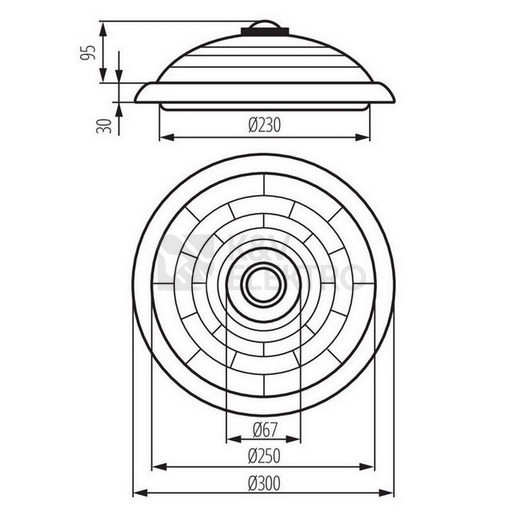 Obrázek produktu Svítidlo Kanlux FOGLER DL-240O E27 18120 1