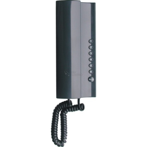 Domovní telefon TESLA 2-BUS ELEGANT antracit 4FP 211 02.212