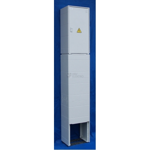  Elektroměrový rozvaděč DCK ER1/NK-7 šedý s montážní deskou bez vybavení
