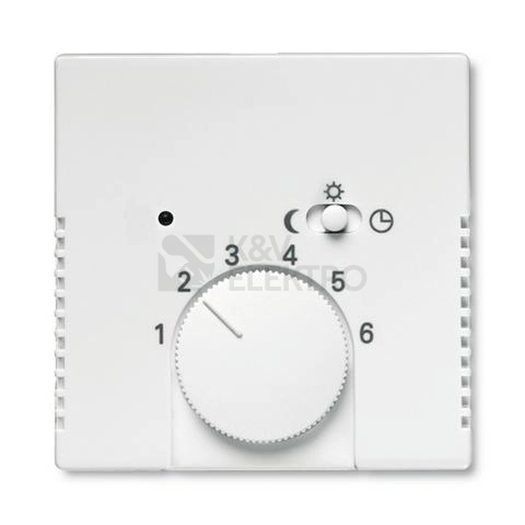 Obrázek produktu ABB kryt termostatu otočného mechová bílá 2CKA001710A3886 Future Linear, Busch-axcent 1795-884 (1710-0-3886) 0