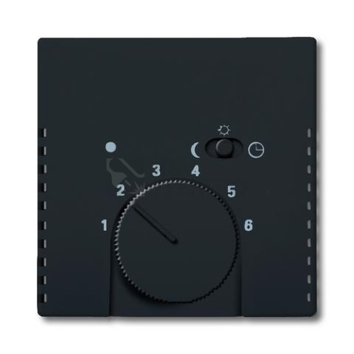 ABB kryt termostatu s otočným ovládáním mechová černá 2CKA001710A3909 Future Linear, Busch-axcent 1795-885 (1710-0-3909)