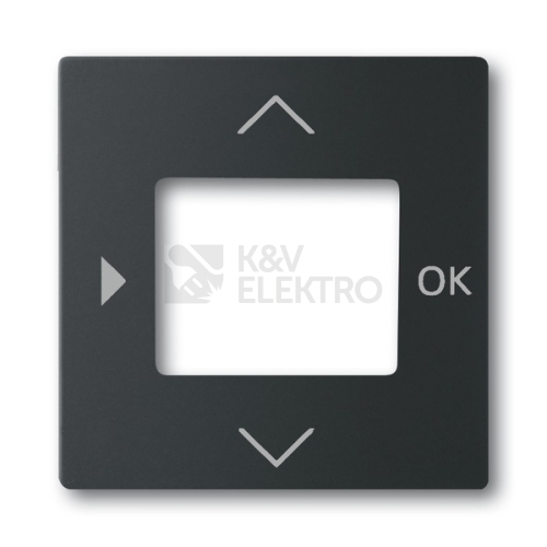  ABB Future linear Busch-axcent kryt termostatu mechová černá 6435-885 2CKA006430A0389