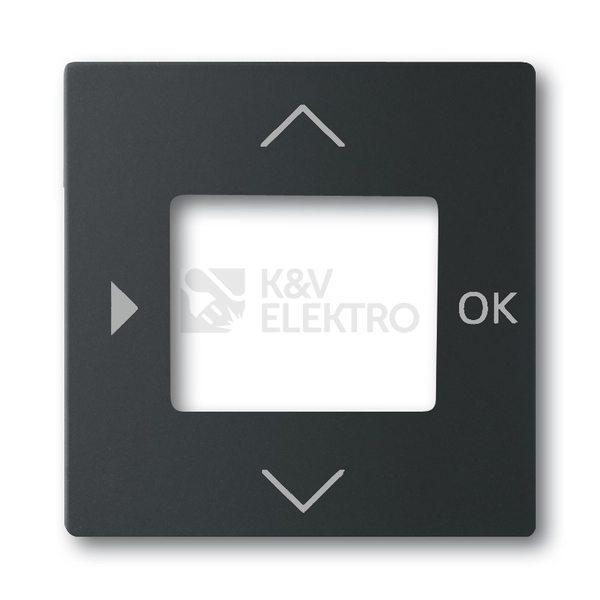 Obrázek produktu  ABB Future linear Busch-axcent kryt termostatu mechová černá 6435-885 2CKA006430A0389 0