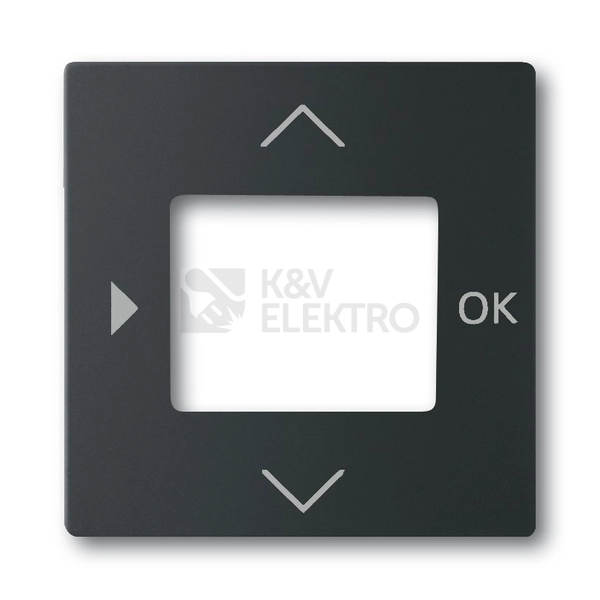 Obrázek produktu ABB Future linear Busch-axcent kryt termostatu mechová černá 6435-885 2CKA006430A0389 0