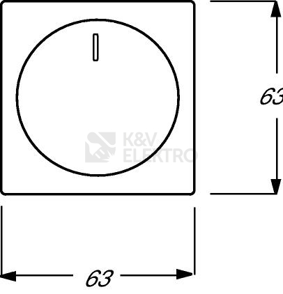 Obrázek produktu ABB kryt stmívače mechová černá 2CKA006599A2966 Future Linear, Busch-axcent 6599-0-2966 (6540-885-102) 1