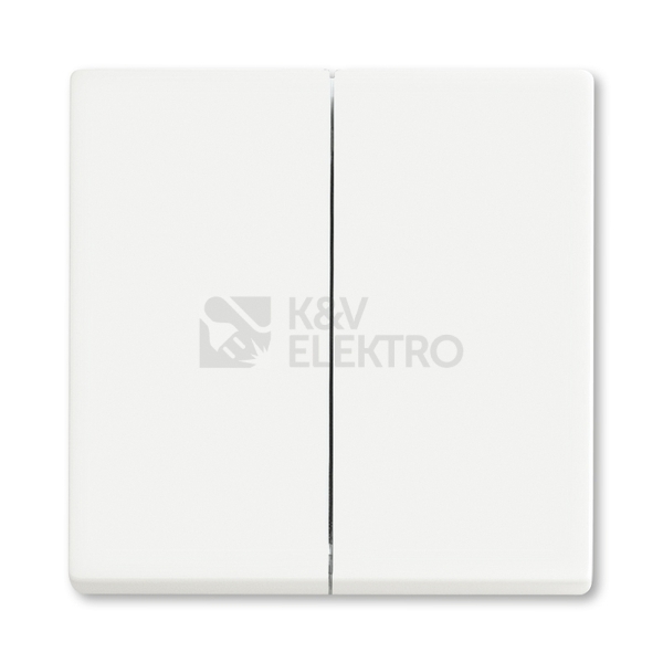 Obrázek produktu ABB kryt vypínače dělený mechová bílá 3559B-A00652884 Future Linear, Busch-axcent 0