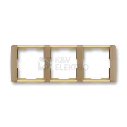 ABB Element trojrámeček kávová/ledová opálová 3901E-A00130 25 vodorovný