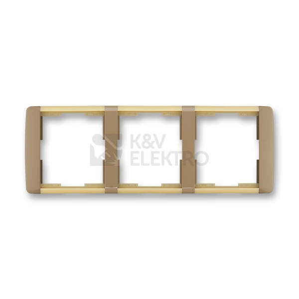 Obrázek produktu ABB Element trojrámeček kávová/ledová opálová 3901E-A00130 25 vodorovný 0