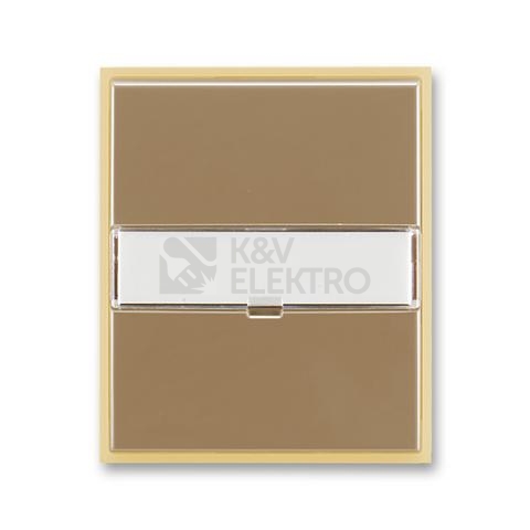 Obrázek produktu ABB Element,Time kryt vypínače s popisovým polem kávová/ledová opálová 3558E-A00610 25 0