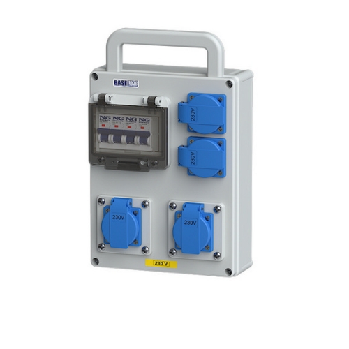 Zásuvková skříň BaseLine NGE 16 001 M.01 jištěná, bez chrániče