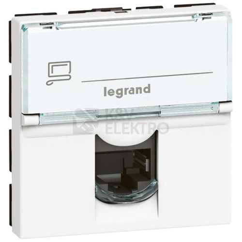 Legrand Mosaic bílá zásuvka RJ45 2M Cat. 6 FTP 76565