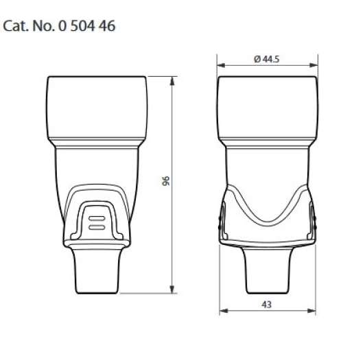 Legrand spojka/zásuvka gumová IP44 230V/16A 50446 (obrázek 2)