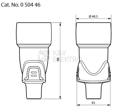 Obrázek produktu Legrand spojka/zásuvka gumová 230V/16A 50446 3