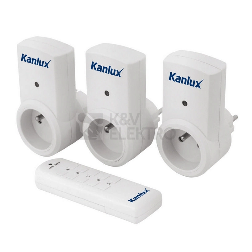 Obrázek produktu Dálkově ovládané zásuvky Kanlux APO TM-3 07980 0