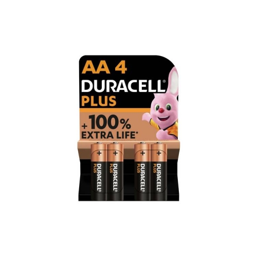 Tužkové baterie AA DURACELL LR6/MN1500 Plus alkalická (blistr 4ks)