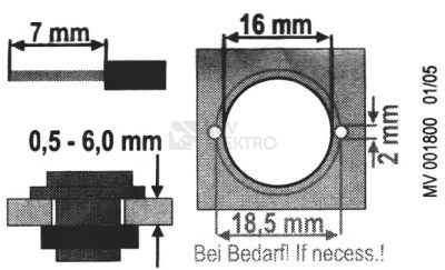 Obrázek produktu Tlačítko zvonkové GROTHE KS 2070 MS-GEB, leštěná mosaz 64131 2