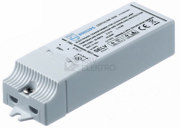 Obrázek produktu Transformátor elektronický Philips Certaline, 230/12V, 20-60W 0