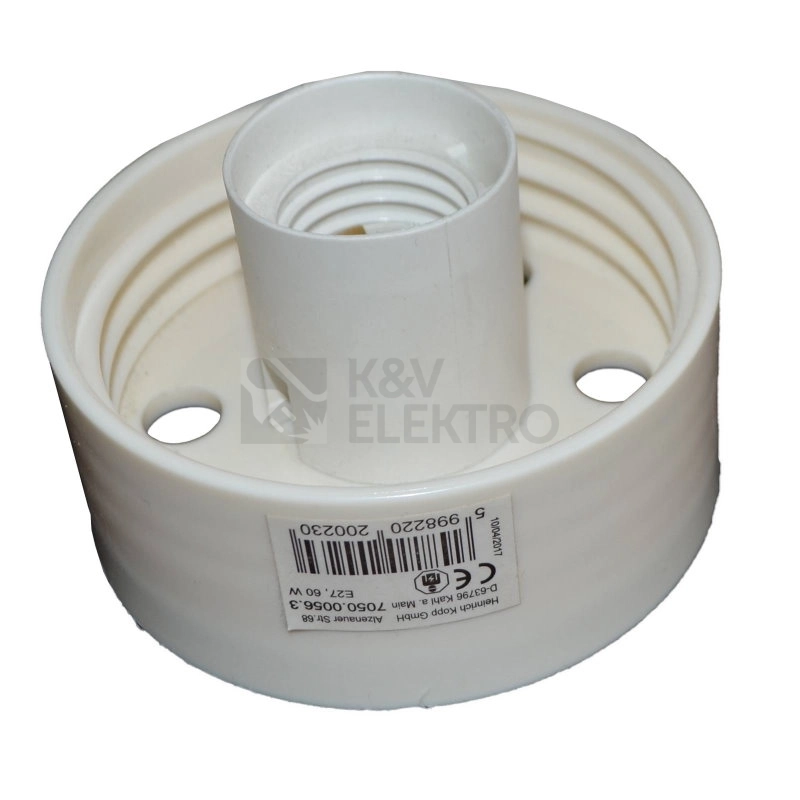 Obrázek produktu Armatura (kopyto) Kopp 7050.0056.3 rovné plastové E27/60W 0