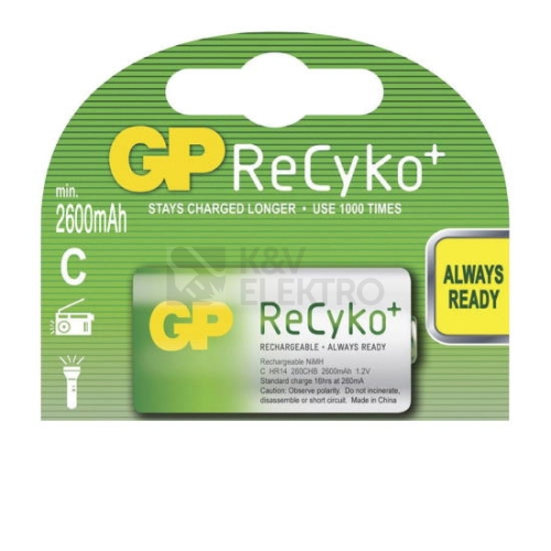 Nabíjecí baterie C GP HR14 ReCyko+ 2600mAh NiMH