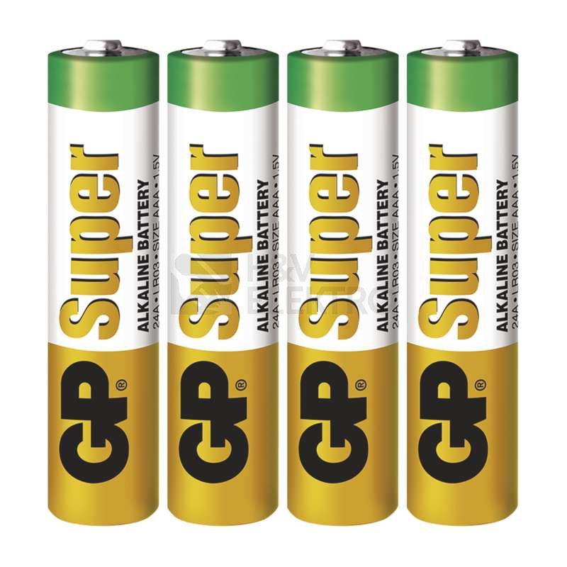 Obrázek produktu Mikrotužkové baterie AAA GP LR03 Super alkalické blistr 1