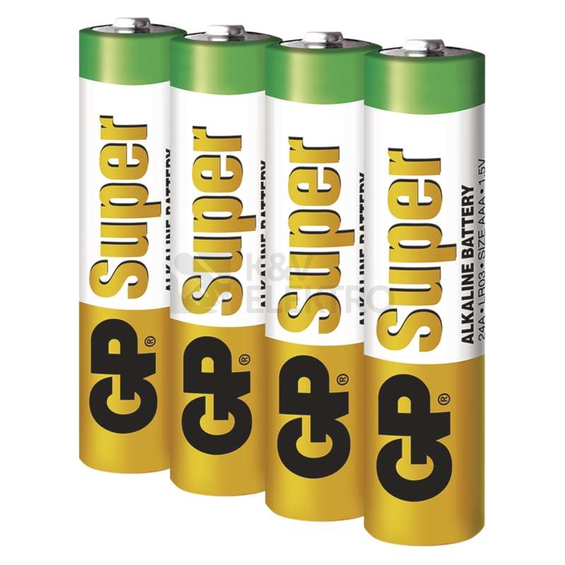 Obrázek produktu Mikrotužkové baterie AAA GP LR03 Super alkalické blistr 2